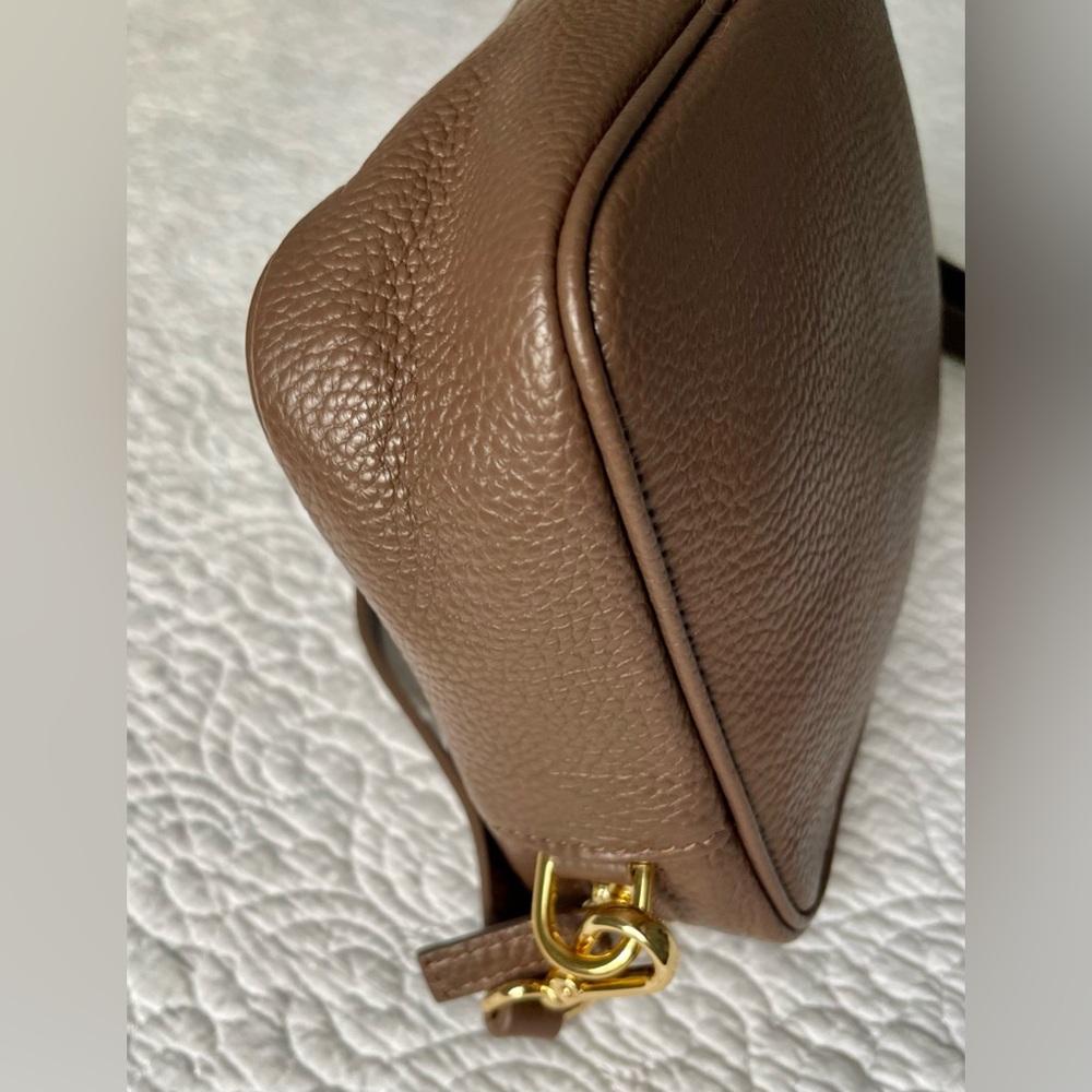 Quince Brown Pebbled Leather Crossbody Bag - Picture 9 of 16